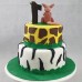 Jungle -  Animals with Kangaroo Cake (D,V)